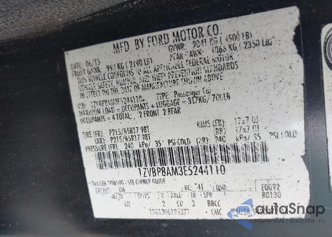 2014 Ford Mustang V6 Premium z USA, uszkodzony, nr VIN 1ZVBP8AM3E5244110